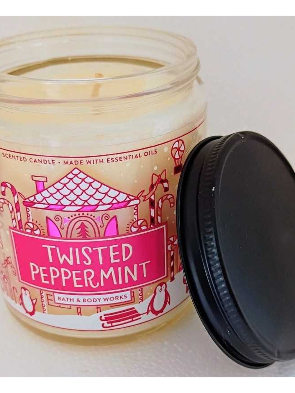 Twisted Peppermint Candle
